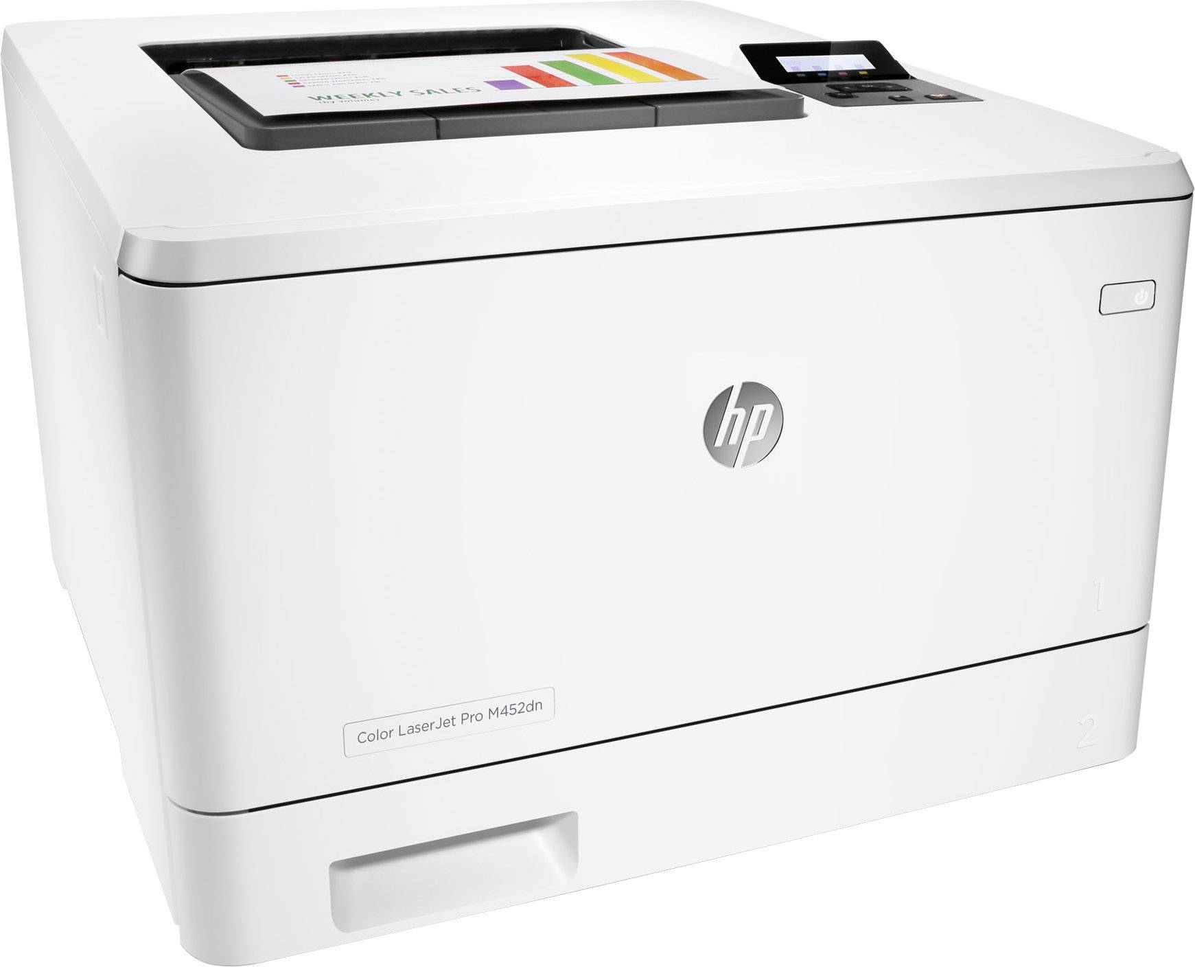 HP Color LaserJet Pro M452dn Farblaser Drucker A4 27 S./min 27 S./min 600 x 600 dpi LAN, Duplex