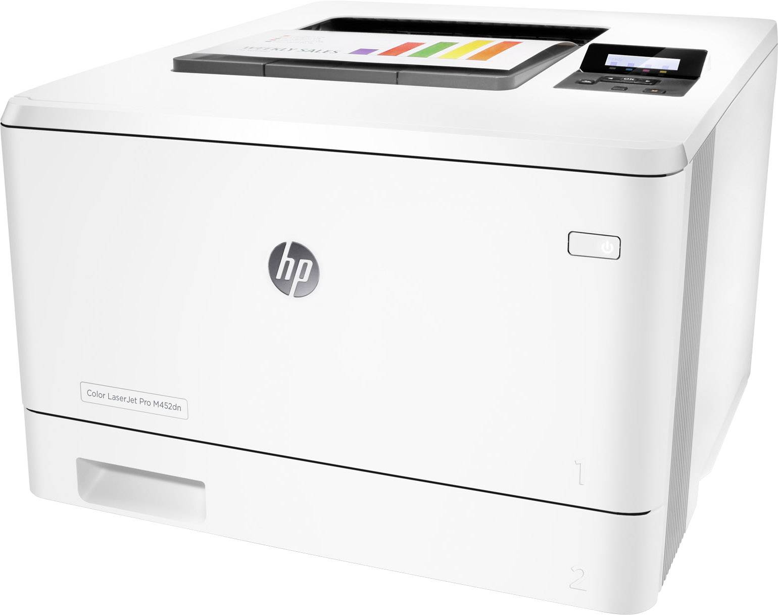 HP Color LaserJet Pro M452dn Farblaser Drucker A4 27 S./min 27 S./min 600 x 600 dpi LAN, Duplex