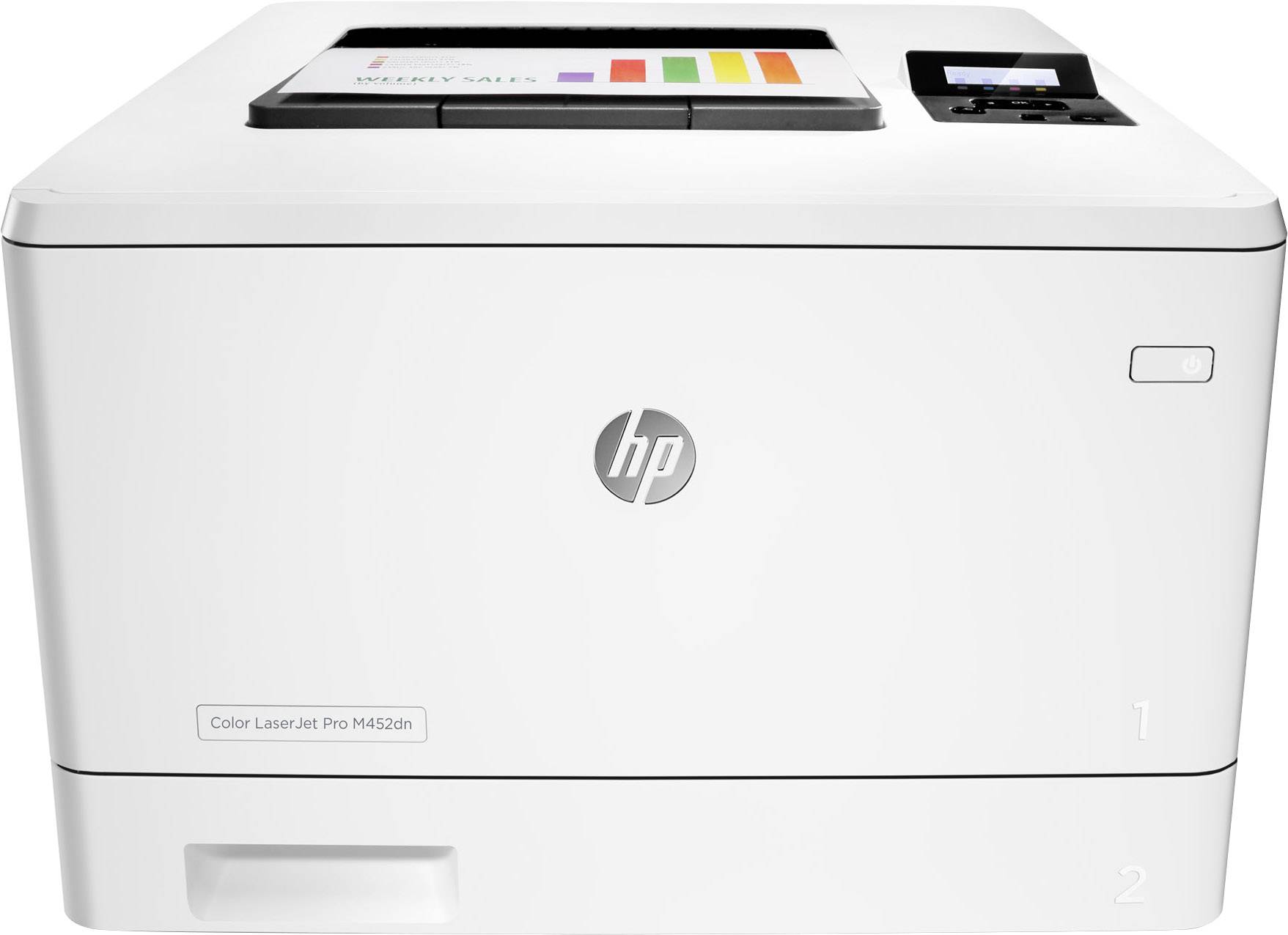 HP Color LaserJet Pro M452dn Farblaser Drucker A4 27 S./min 27 S./min 600 x 600 dpi LAN, Duplex