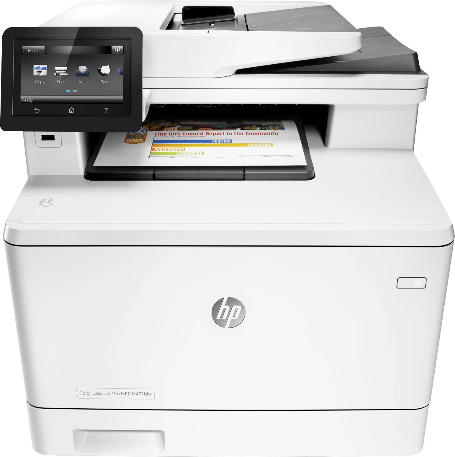 HP Color LaserJet Pro MFP M477fdw Farblaser-Multifunktionsdrucker A4 Drucker, Scanner, Kopierer, Fa