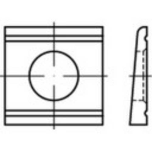 TOOLCRAFT Keilscheiben 23mm Stahl feuerverzinkt 139592