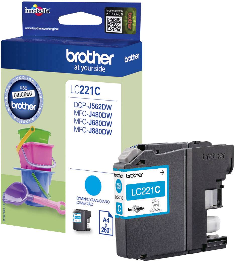 Brother LC221C - Cyan - Original - Tintenpatrone - für Brother DCP-J562DW - MFC-