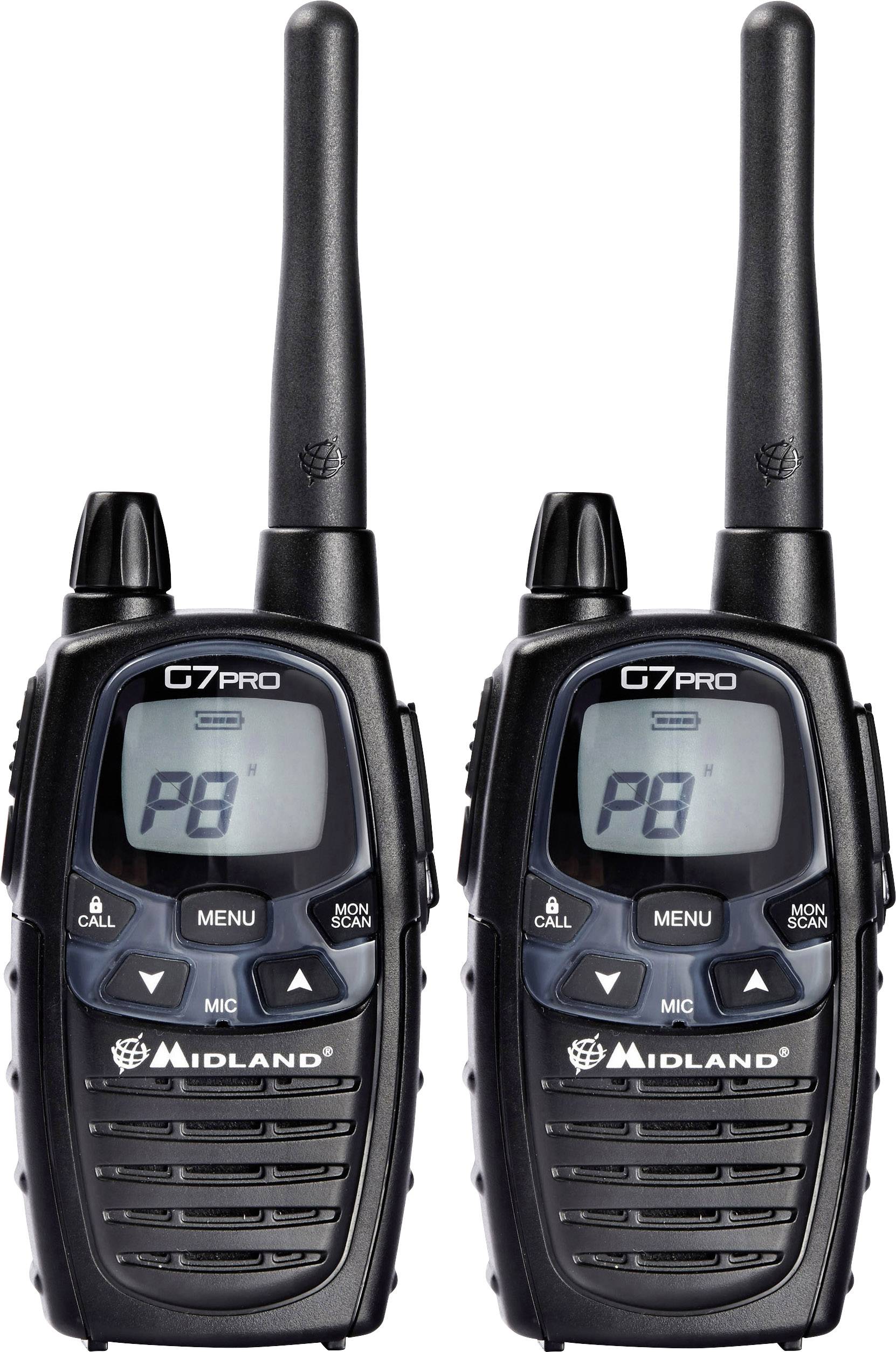 Midland G7 Pro AL205.S2 PMR/LPD-Handfunkgerät 2er Set