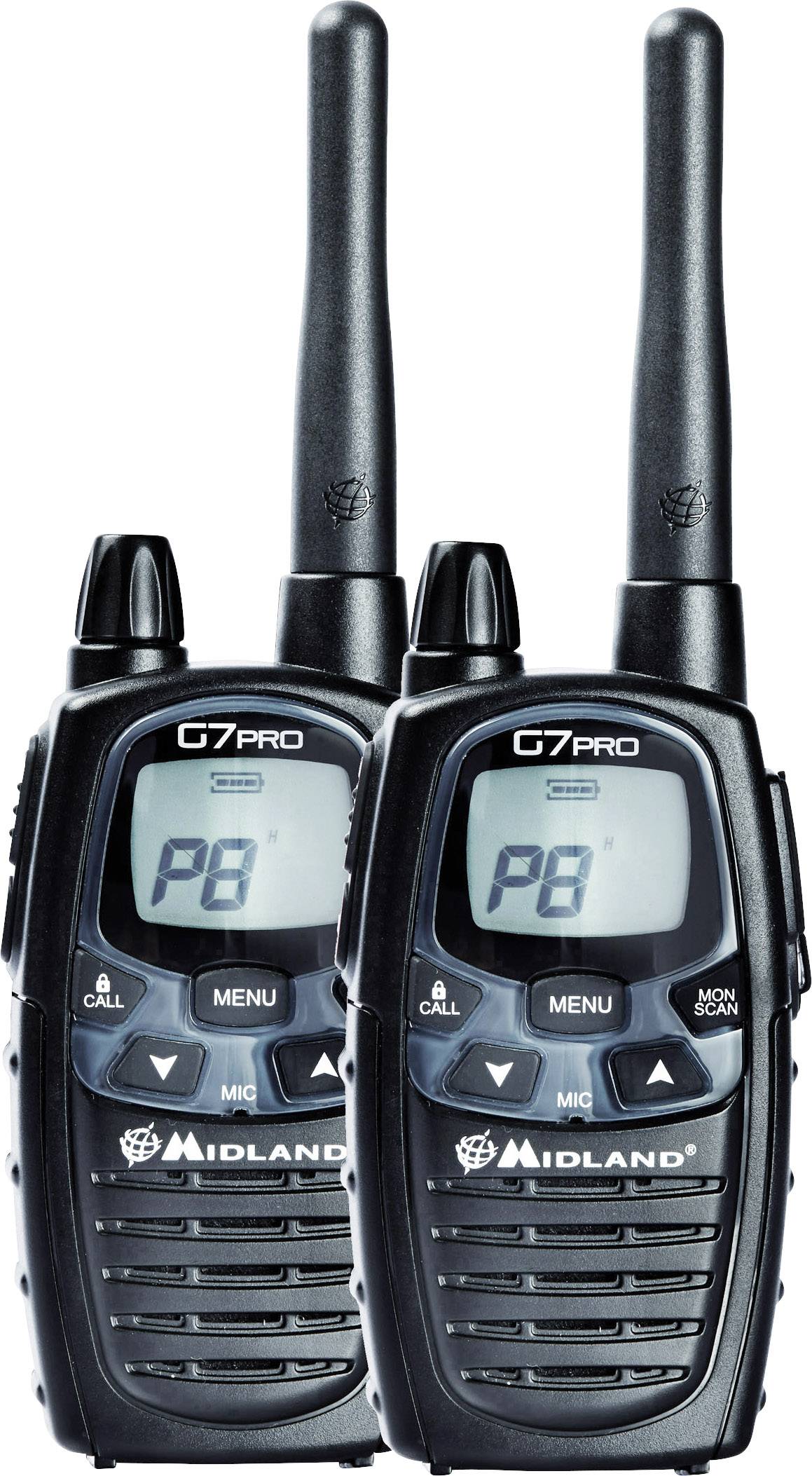 Midland G7E Pro C1090.01 PMR-Handfunkgerät 2er Set