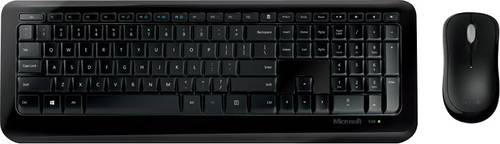 Microsoft Wireless Desktop 850 Funk Tastatur, Maus-Set Deutsch, QWERTZ, Windows® Schwarz