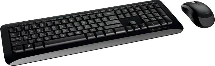 Microsoft Wireless Desktop 850 Funk Tastatur, Maus-Set Deutsch, QWERTZ Schwarz