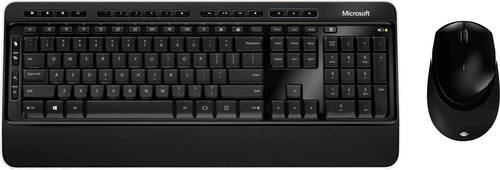Microsoft Wireless Desktop 3050 Funk Tastatur, Maus-Set Deutsch, QWERTZ, Windows® Schwarz