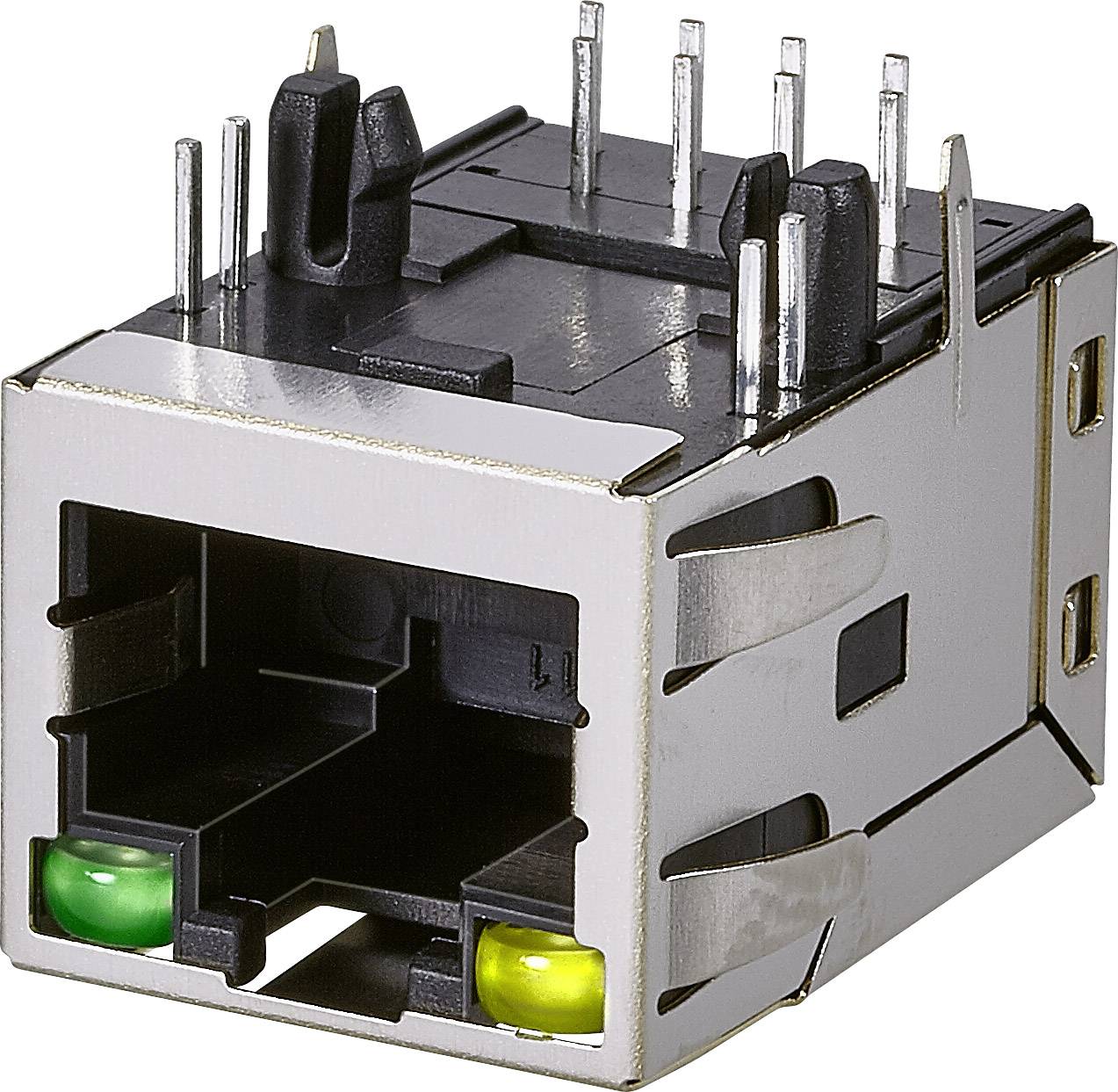 EDAC A63-113-331P4D2 Modular-Einbaubuchse, 1 Port, CAT 3 A63-113-331P4D2 Buchse, Einbau horizontal Pole: 8P8C Metall 1St.
