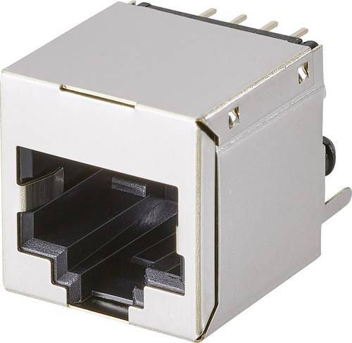 EDAC Modular-Einbaubuchse, 1 Port, CAT 5 Buchse, Einbau horizontal Pole: 8P8C A00-108-222-450 Metall