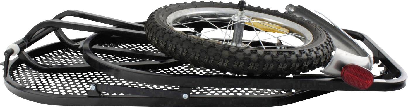 M-Wave Single 40 640081 Einspur-Fahrradanhänger Schwarz, Gelb