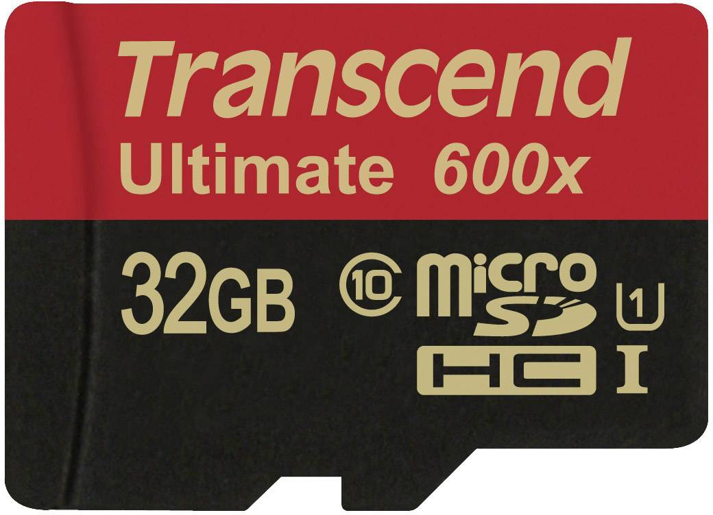 Transcend Ultimate (600x) microSDHC-Karte Industrial 32GB Class 10, UHS-I inkl. SD-Adapter