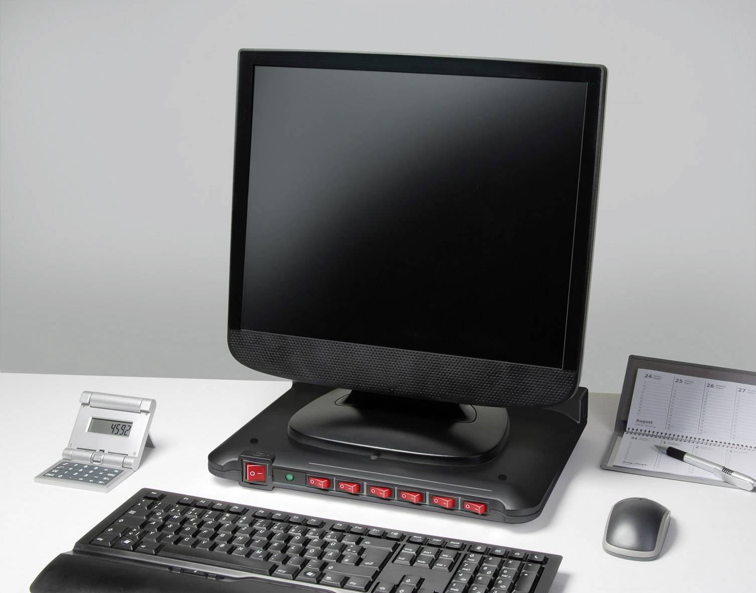 Brennenstuhl 1150060 Überspannungsschutz-Steckdosenleiste Schwarz Schutzkontakt 1 St.