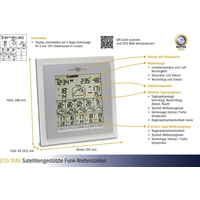 TFA Dostmann EOS MAX weiß 35.5015.02 Satelliten Wetterstation Vorhersage für 6 Tage Anzahl Sensoren max. 1 TFA Dostmann EOS MAX weiß 35.5015.02 Satelliten Wetterstation Vorhersage für 6 Tage Anzahl Sensoren max. 1