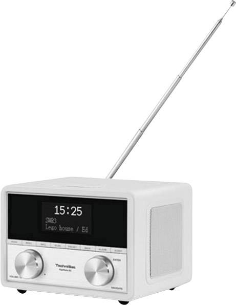 TechniSat DigitRadio 80 Radiowecker DAB+, UKW AUX Weiß