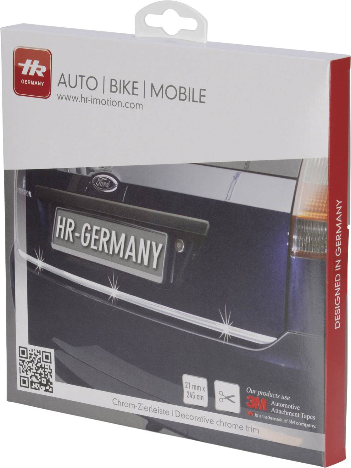 Herbert Richter 12010401 Auto Zierleiste Chrom (L x B) 2.5m x 21mm