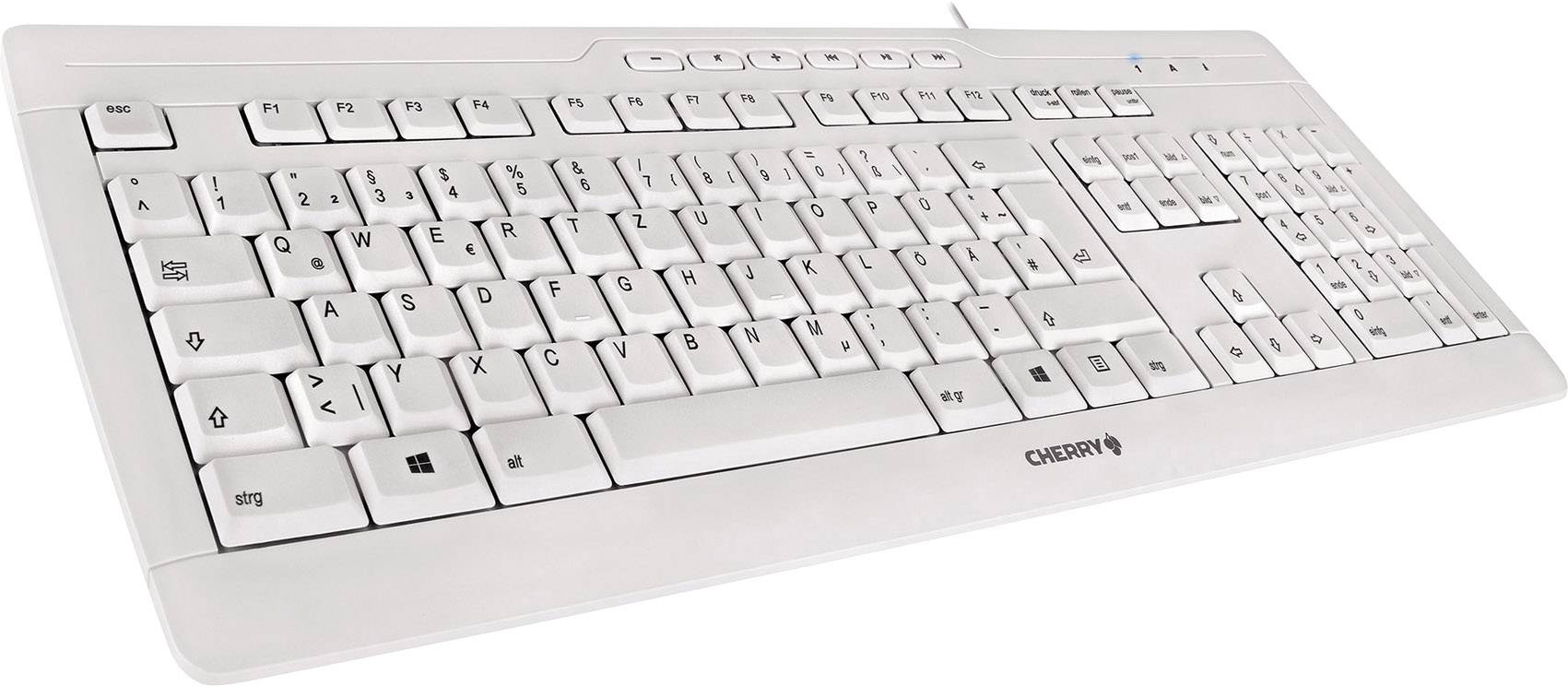 Keyboard Cherry STREAM 3.0 DE weiß grau (G85-23200DE-0)
