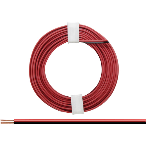218-5 Fil de câblage 2 x 0.14 mm² rouge, noir 5 m