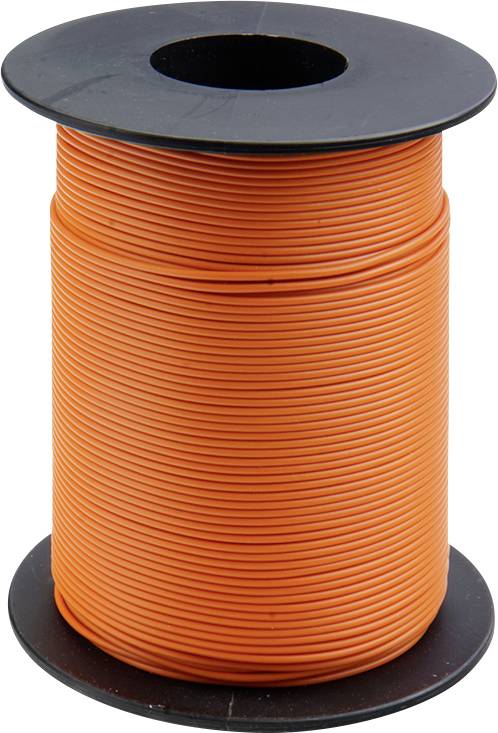 Donau Elektronik 119-17 Litze 1 x 0.14mm² Orange 100m