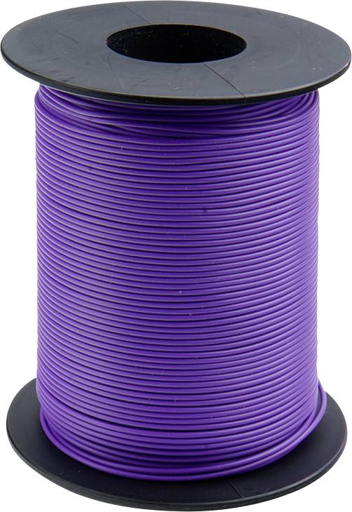 Donau Elektronik 119-16 Litze 1 x 0.14mm² Violett 100m