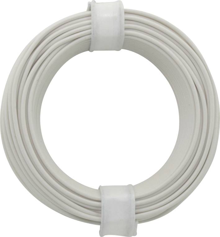 Donau Elektronik 118-5 Litze 1 x 0.14mm² Weiß 10m