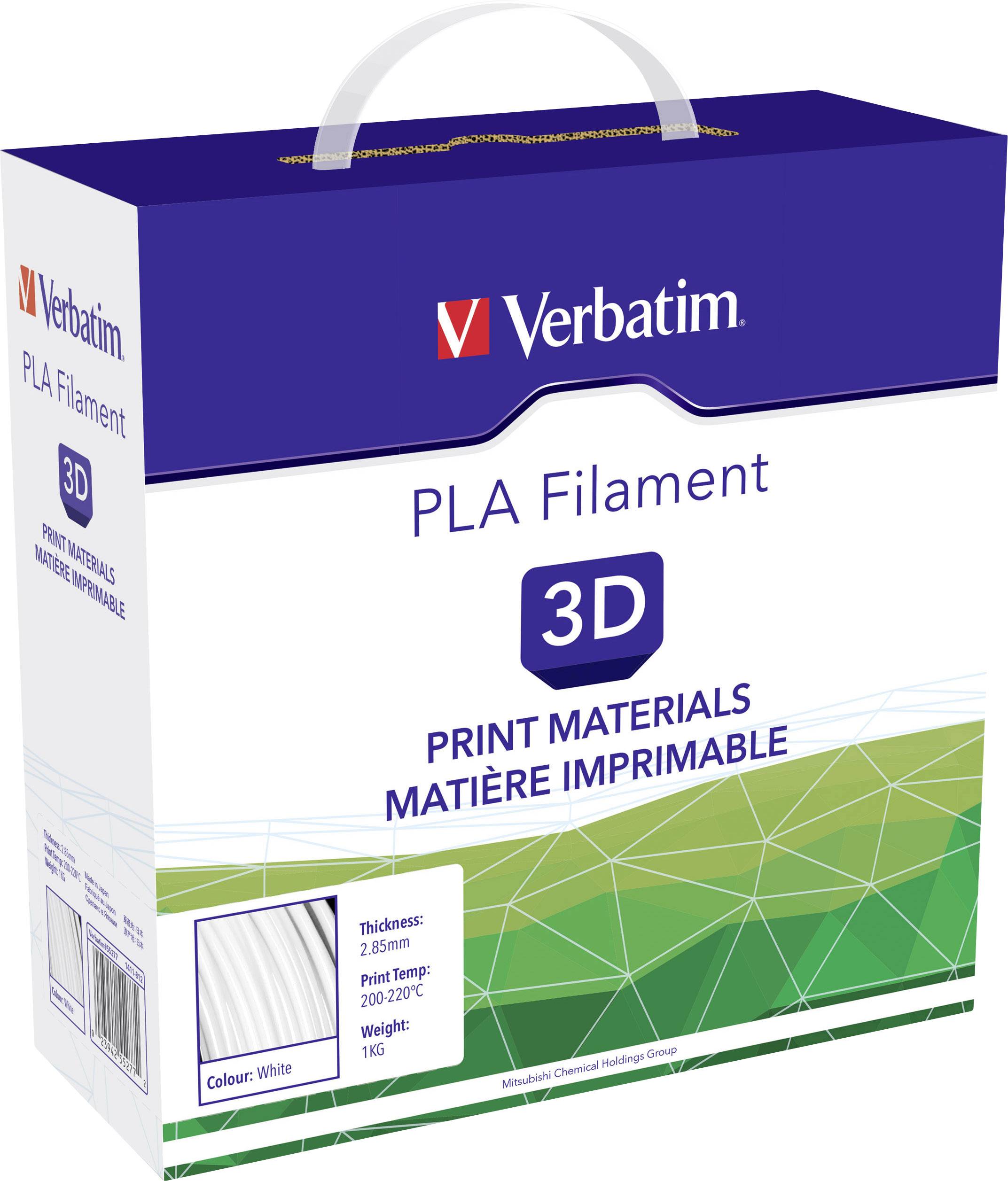 Verbatim 55277 Filament PLA Filament PLA 2.85 mm 1 kg Weiß 1 St.