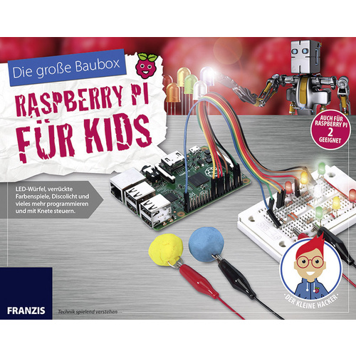 Franzis Verlag 65291 Raspberry Pi für Kids Experimentier-Set ab 14 Jahre