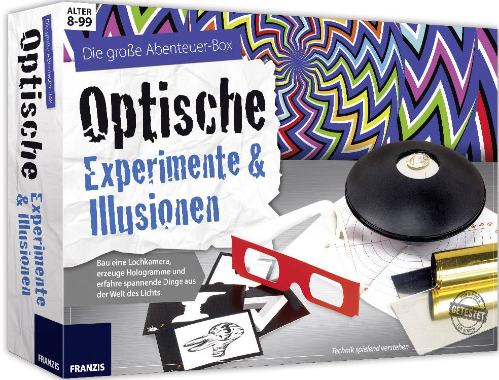 Franzis Verlag 65302 Optische Experimente & Illusionen Experimentier-Set ab 8 Jahre