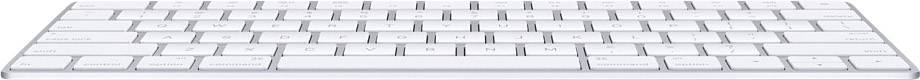 Apple Magic Keyboard Deutsch Bluetooth® Tastatur Silber, Weiß Wiederaufladbar