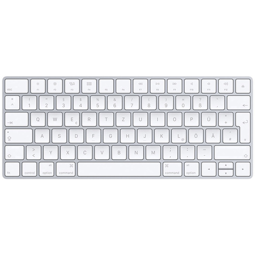 Apple Magic Keyboard Deutsch Bluetooth® Keyboard Silver, White Rechargeable