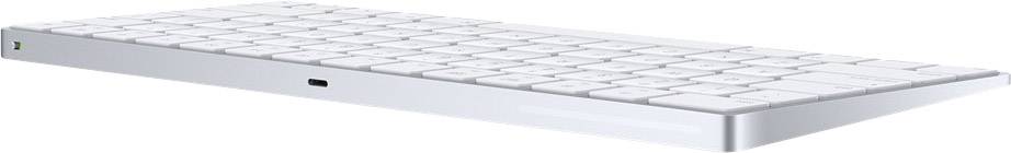 Apple Magic Keyboard Deutsch Bluetooth® Tastatur Silber, Weiß Wiederaufladbar