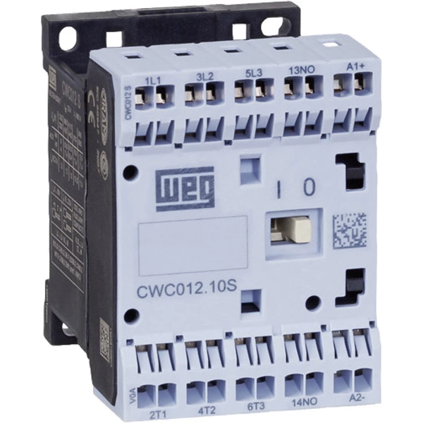WEG CWC012-10-30D24S Schütz 3 Schließer 5.5kW 230 V/AC 12A mit Hilfskontakt 1St. WEG CWC012-10-30D24S Schütz 3 Schließer 5.5kW 230 V/AC 12A mit Hilfskontakt 1St.