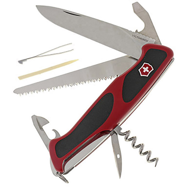 Victorinox RangerGrip 55 0.9563.C Couteau suisse Nombre de fonctions 12 rouge, noir