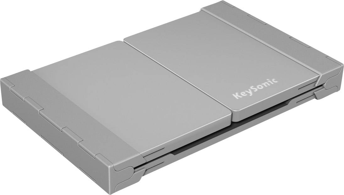 Keysonic KSK-3023BT Bluetooth® Tastatur Deutsch, QWERTZ Schwarz Faltbar, Wiederaufladbar