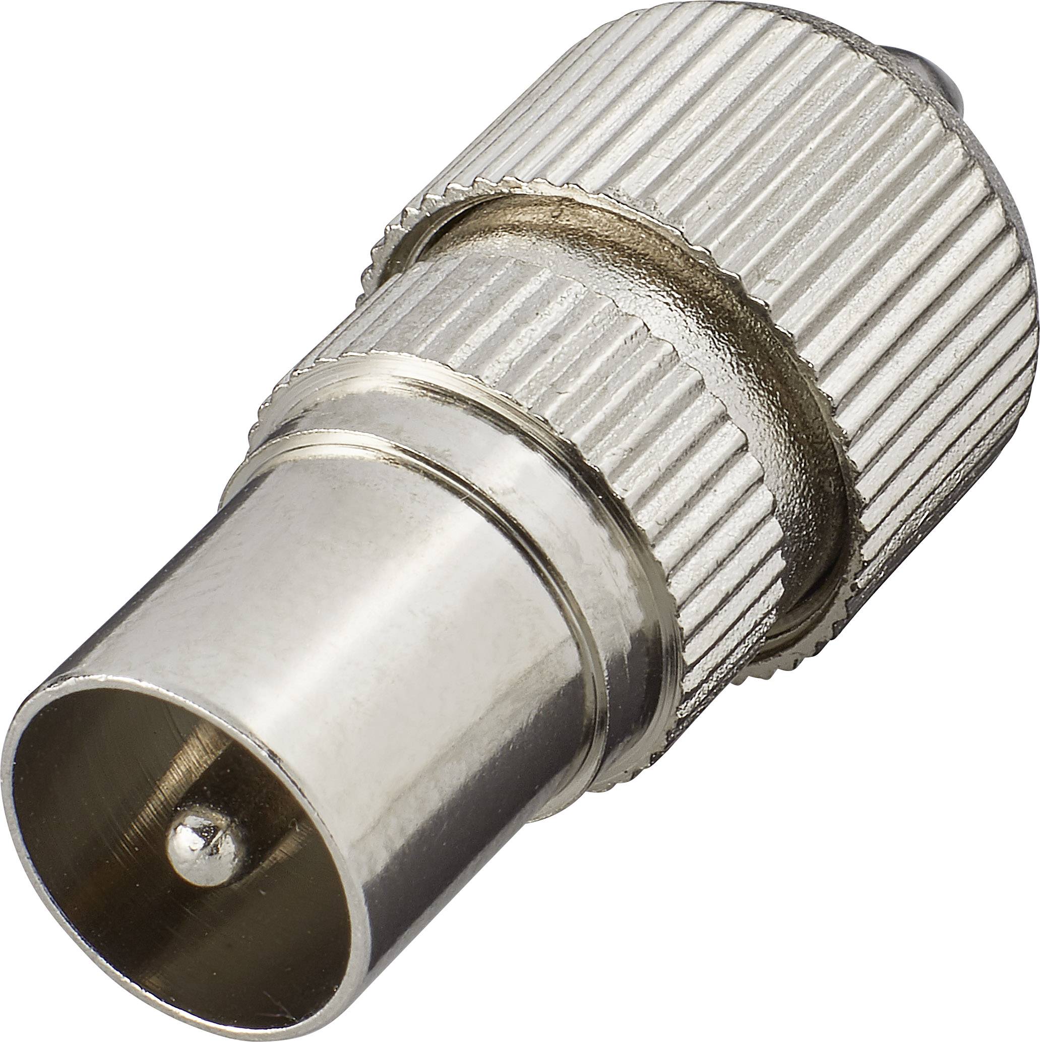 Renkforce 0410323 Koax-Stecker Metall Anschlüsse: Koax-Stecker IEC Kabel-Durchmesser: 7 mm 1 St.