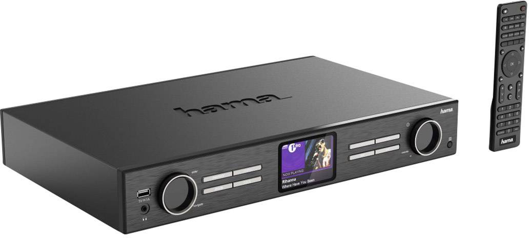 Hama DIT2000 Internetradio HiFi-Tuner Schwarz DAB+, Internetradio, WLAN