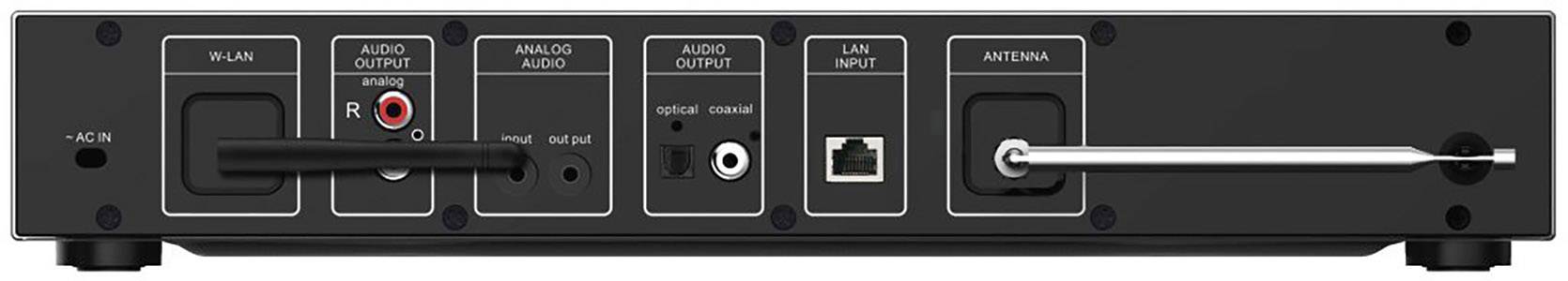 Hama DIT2000 Internetradio HiFi-Tuner Schwarz DAB+, Internetradio, WLAN