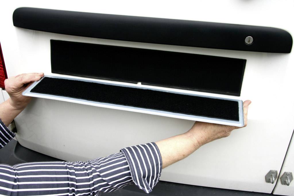 IWH Klettverschluss-Kennzeichenhalter (B x H) 49cm x 8cm