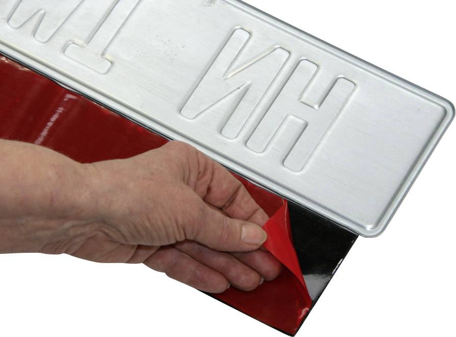 IWH Klettverschluss-Kennzeichenhalter (B x H) 49cm x 8cm