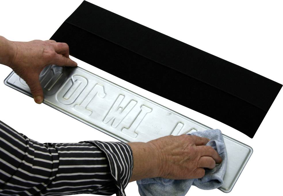 IWH Klettverschluss-Kennzeichenhalter (B x H) 49cm x 8cm