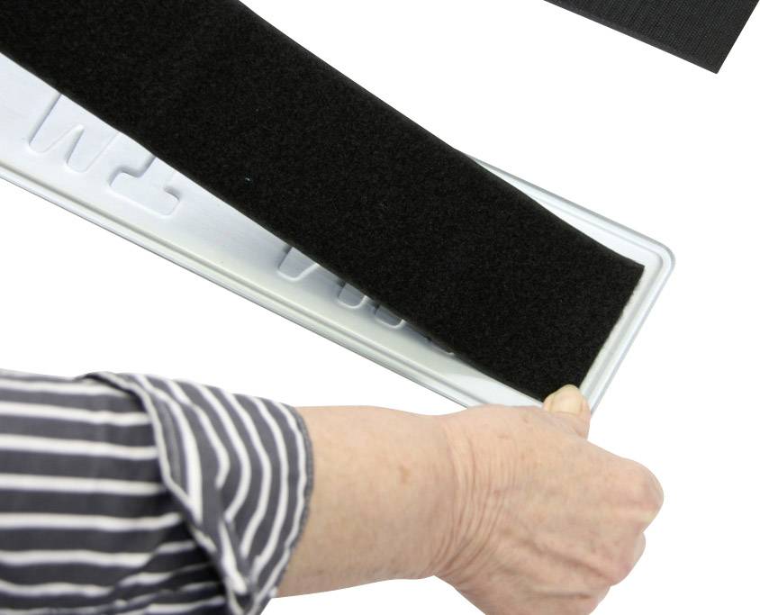 IWH Klettverschluss-Kennzeichenhalter (B x H) 49cm x 8cm