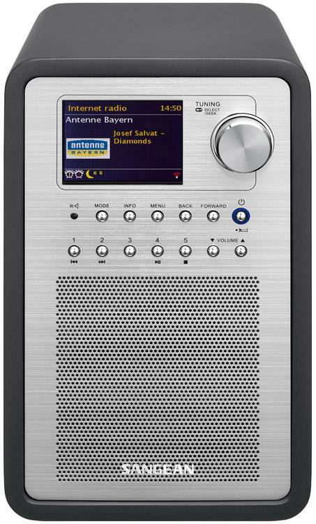 Sangean WFR-70 (SmartLink 1) Internet Tischradio DAB+, UKW, Internet AUX, USB, Internetradio Spotify, DLNA-fähig Grau