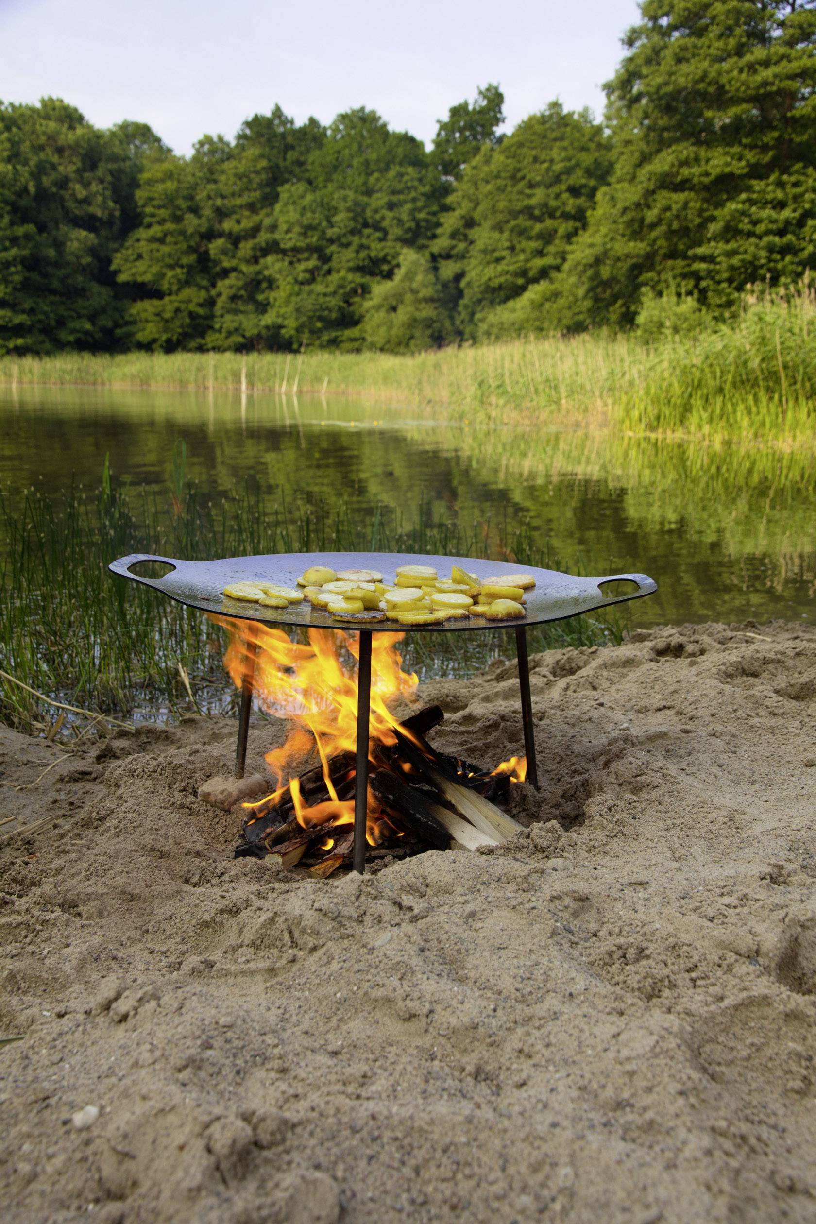 Petromax Grill- und Feuerschale fs56 Feuerstelle Feuerschale Grill-Fläche (Durchmesser)=560 mm Stahl