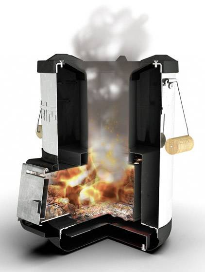 Petromax Holz Camping Kocher Raketenofen rf33 Guss, Edelstahl