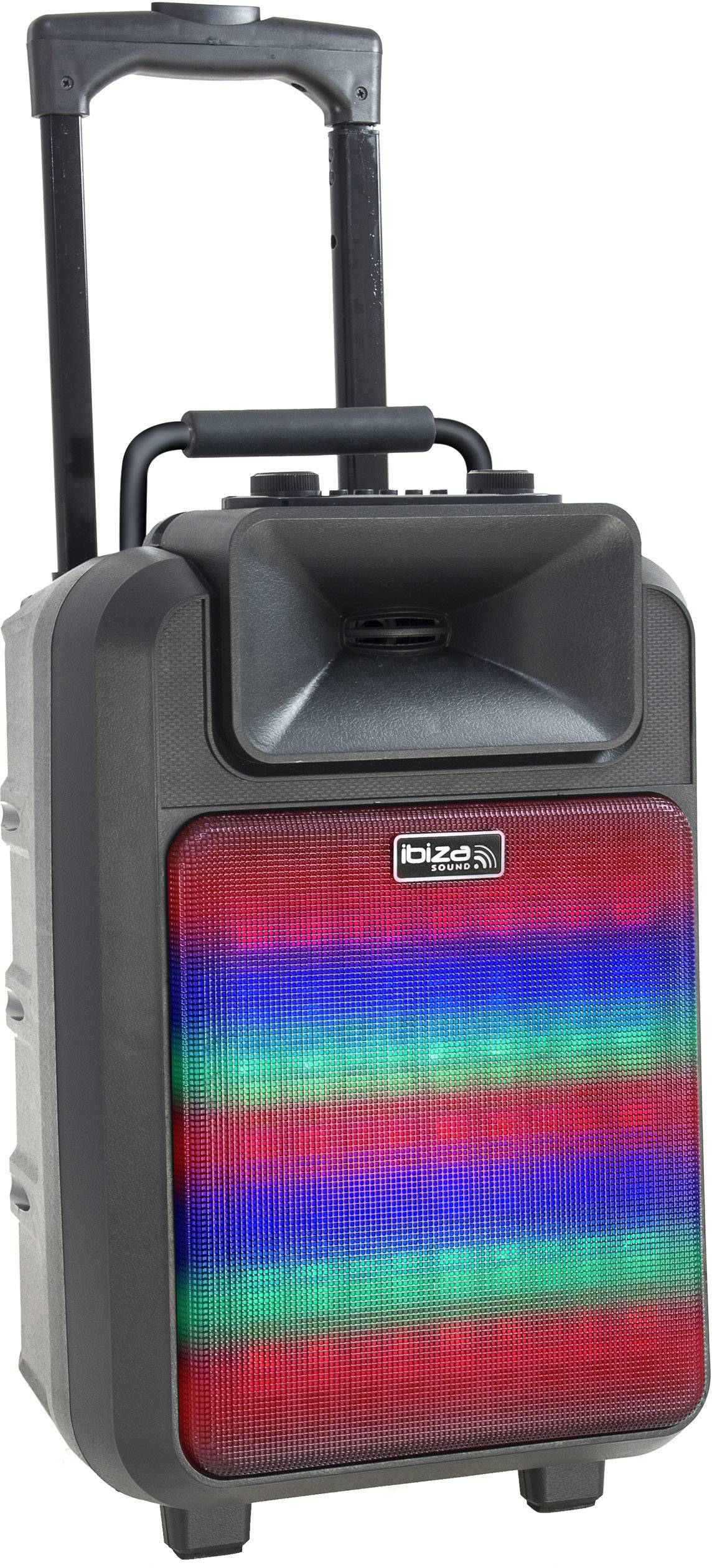 Ibiza Sound Power 8 LED Mobiler PA Lautsprecher 20 cm 8 Zoll  1 St.