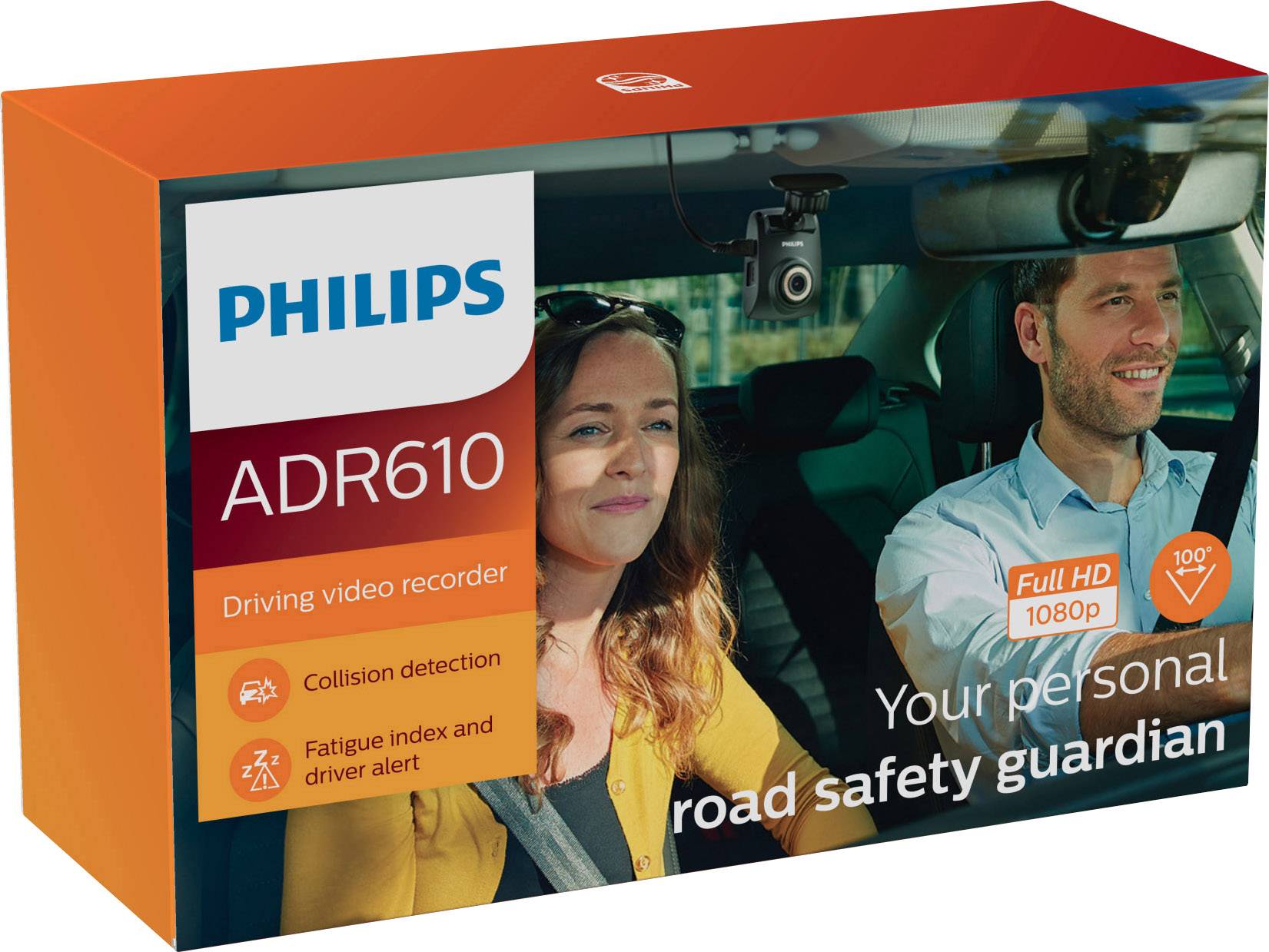 Philips Autokamera ADR610 Dashcam Blickwinkel horizontal max.=100° 12 V, 24V Auffahrwarner, Display, Mikrofon