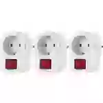 Renkforce RF-2799978 Schaltbare Zwischensteckdose 3er Set 2polig Weiß Renkforce RF-2799978 Schaltbare Zwischensteckdose 3er Set 2polig Weiß