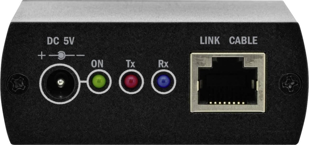 Digitus DS-52101 Seriell (9pol.) Extender (Verlängerung) über Netzwerkkabel RJ45 2000m