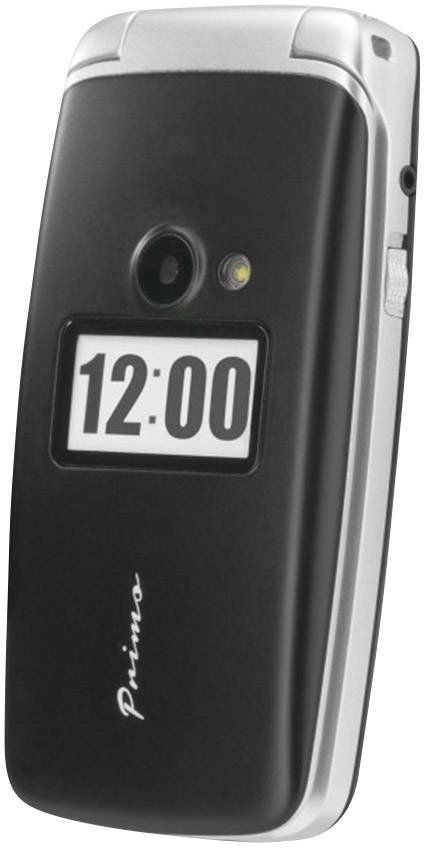 Primo by DORO 413 Senioren-Klapp-Handy mit Ladestation, SOS Taste Schwarz