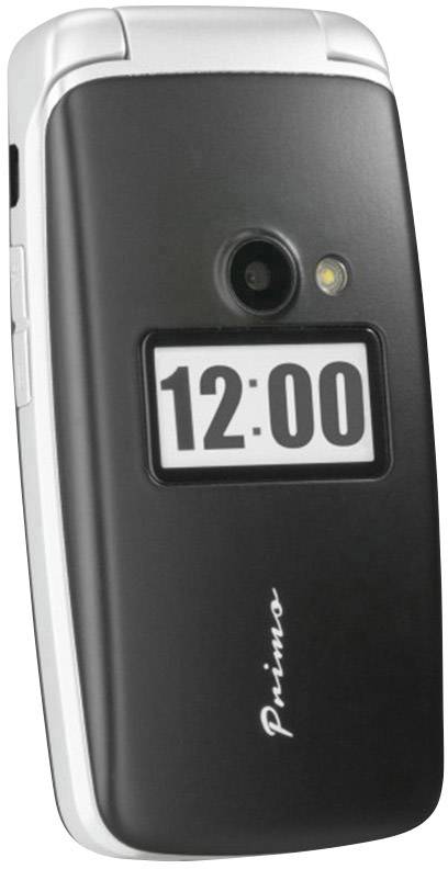 Primo by DORO 413 Senioren-Klapp-Handy mit Ladestation, SOS Taste Schwarz