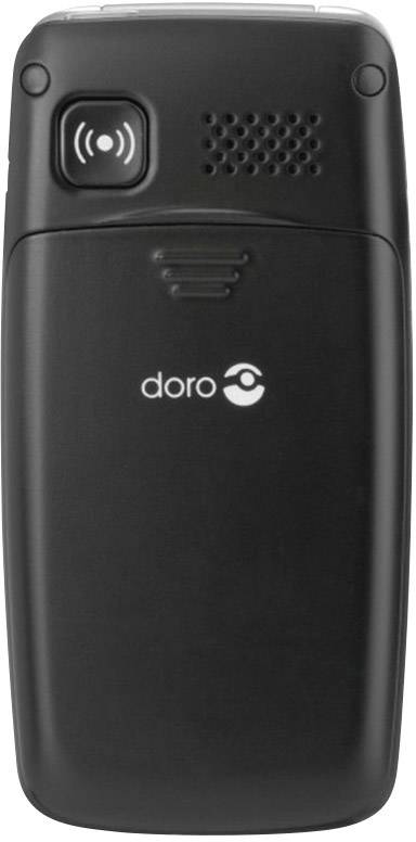 Primo by DORO 413 Senioren-Klapp-Handy mit Ladestation, SOS Taste Schwarz